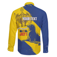 Personalised Maderia Day Family Matching Long Sleeve Bodycon Dress and Hawaiian Shirt July 1 Monk Seal Grunge Style - Wonder Print Shop