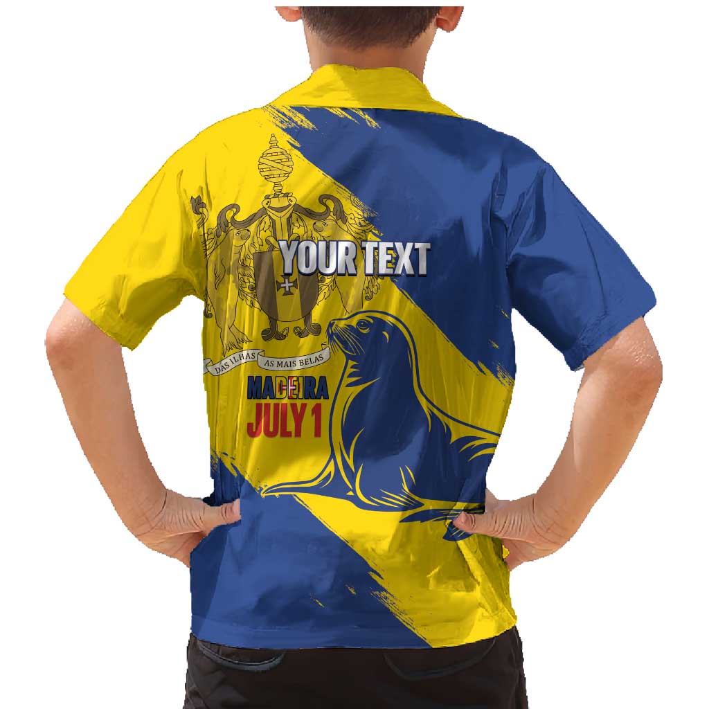 Personalised Maderia Day Family Matching Mermaid Dress and Hawaiian Shirt July 1 Monk Seal Grunge Style - Wonder Print Shop