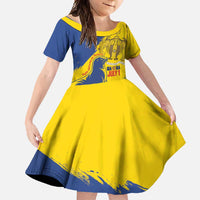 Personalised Maderia Day Family Matching Mermaid Dress and Hawaiian Shirt July 1 Monk Seal Grunge Style - Wonder Print Shop