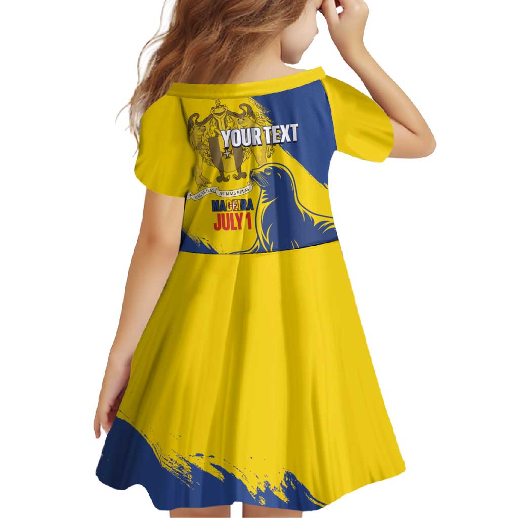 Personalised Maderia Day Family Matching Off Shoulder Maxi Dress and Hawaiian Shirt July 1 Monk Seal Grunge Style - Wonder Print Shop