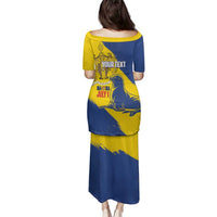 Personalised Maderia Day Family Matching Puletasi and Hawaiian Shirt July 1 Monk Seal Grunge Style - Wonder Print Shop