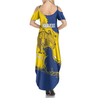 Personalised Maderia Day Family Matching Summer Maxi Dress and Hawaiian Shirt July 1 Monk Seal Grunge Style - Wonder Print Shop