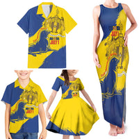 Personalised Maderia Day Family Matching Tank Maxi Dress and Hawaiian Shirt July 1 Monk Seal Grunge Style - Wonder Print Shop