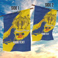 Personalised Maderia Day Garden Flag July 1 Monk Seal Grunge Style - Wonder Print Shop