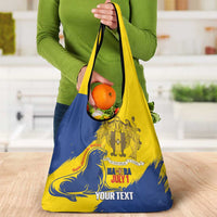 Personalised Maderia Day Grocery Bag July 1 Monk Seal Grunge Style - Wonder Print Shop