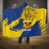 Personalised Maderia Day Hooded Blanket July 1 Monk Seal Grunge Style - Wonder Print Shop