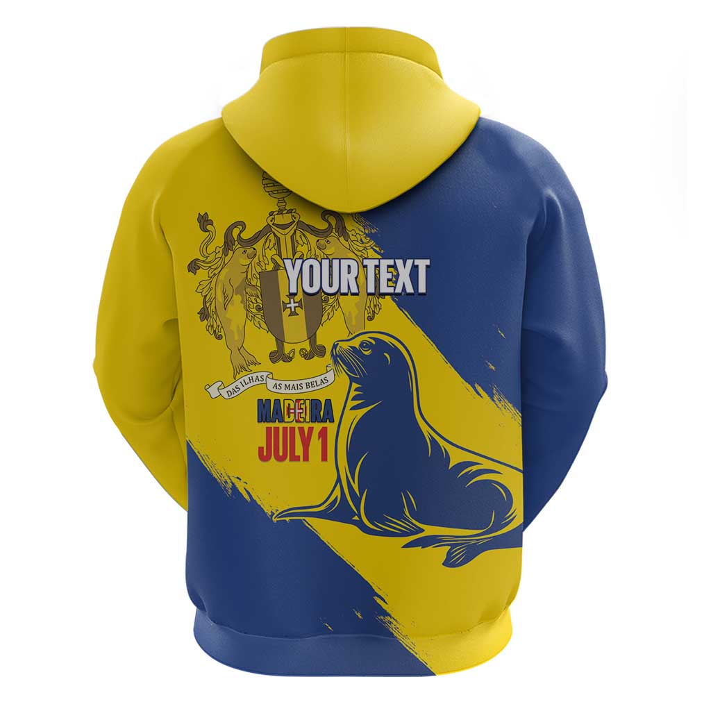 Personalised Maderia Day Hoodie July 1 Monk Seal Grunge Style - Wonder Print Shop