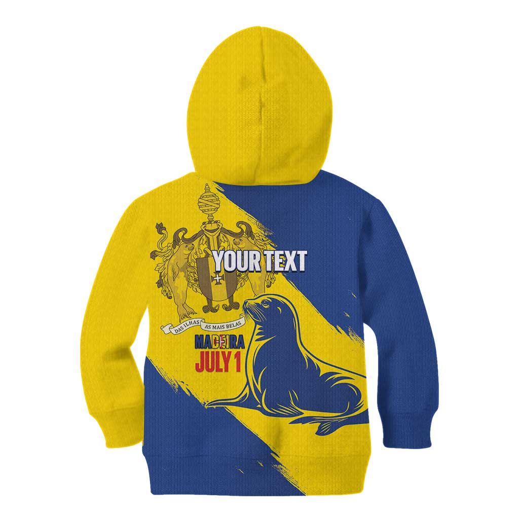 Personalised Maderia Day Kid Hoodie July 1 Monk Seal Grunge Style - Wonder Print Shop
