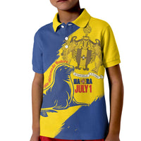 Personalised Maderia Day Kid Polo Shirt July 1 Monk Seal Grunge Style - Wonder Print Shop