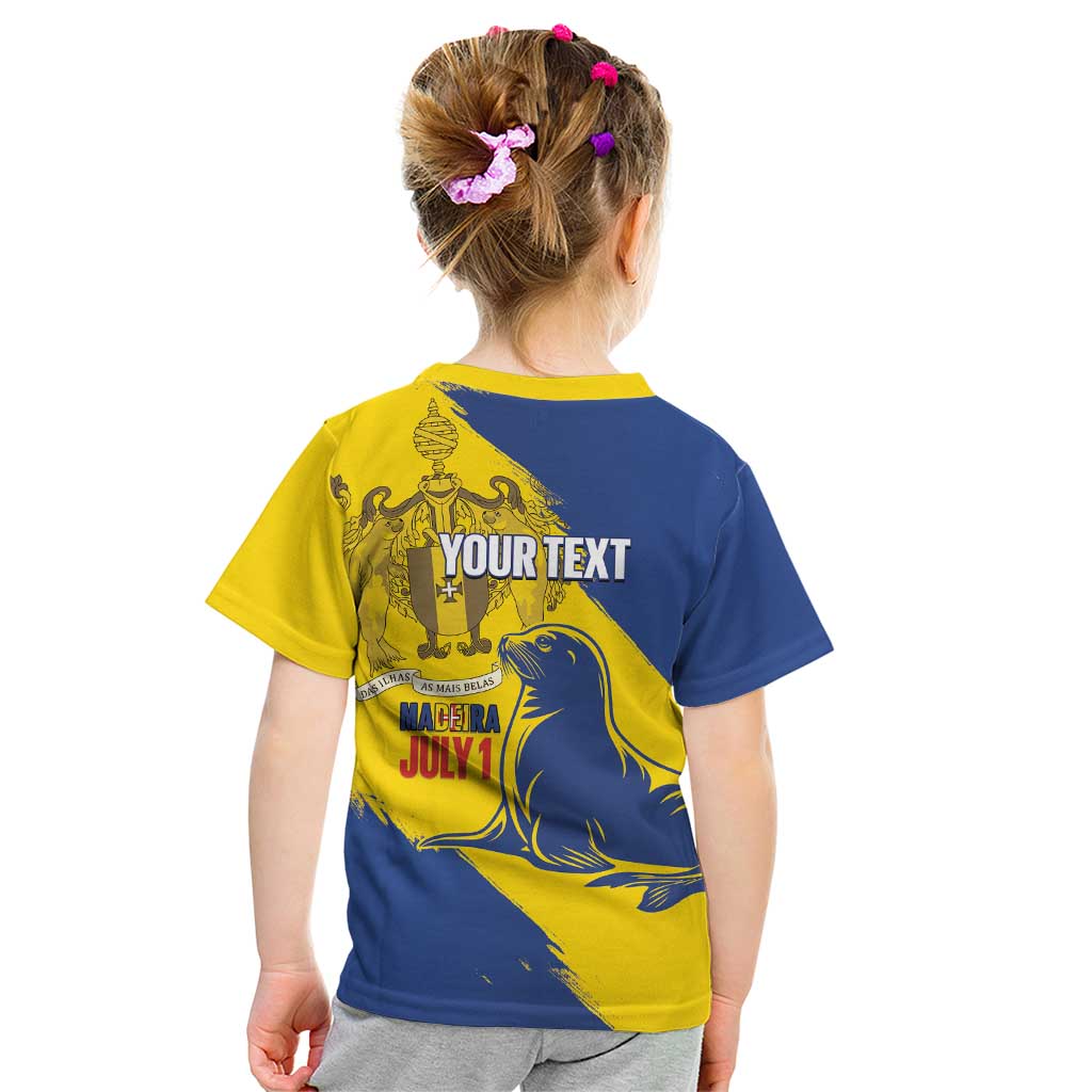 Personalised Maderia Day Kid T Shirt July 1 Monk Seal Grunge Style - Wonder Print Shop