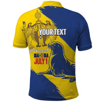 Personalised Maderia Day Polo Shirt July 1 Monk Seal Grunge Style - Wonder Print Shop