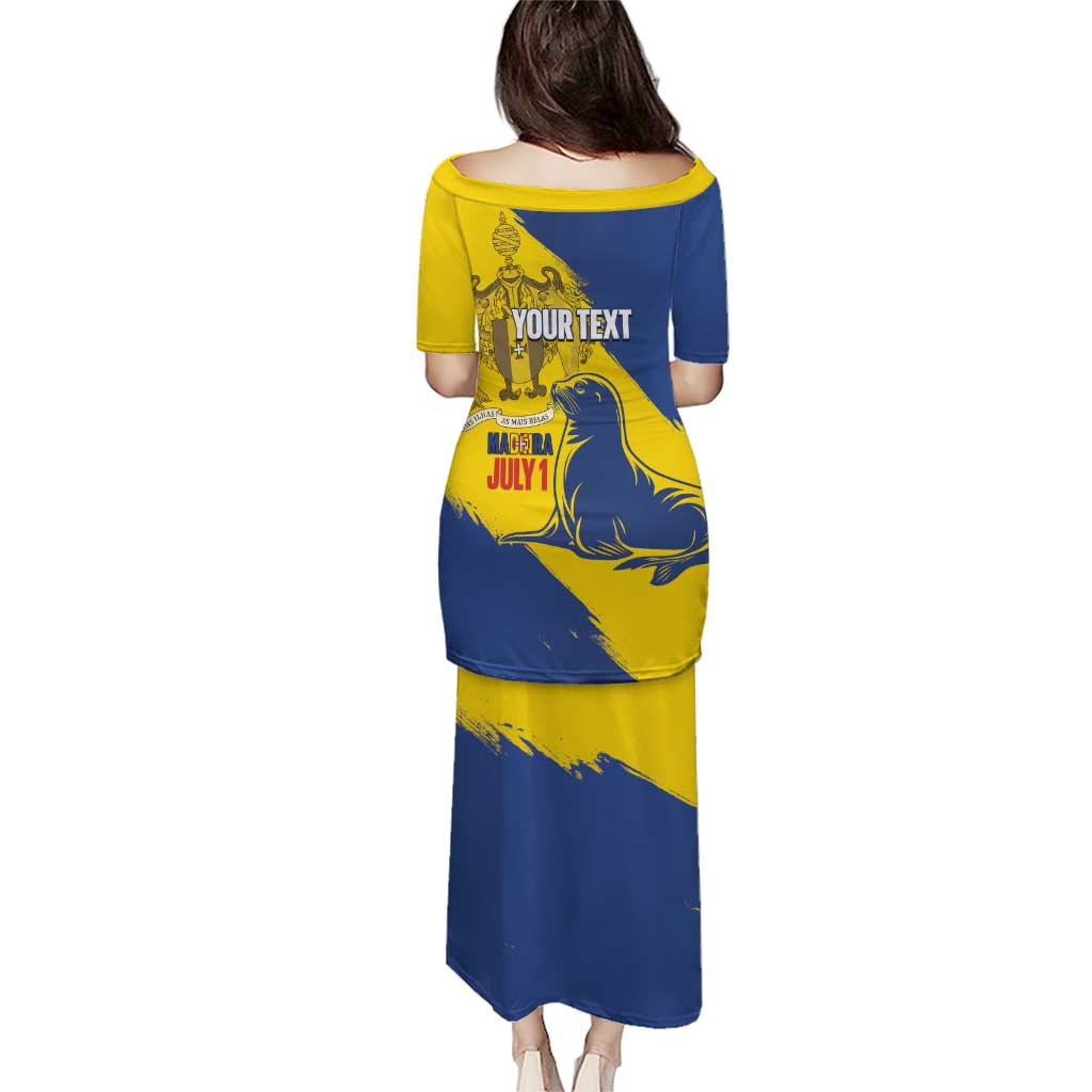 Personalised Maderia Day Puletasi July 1 Monk Seal Grunge Style - Wonder Print Shop