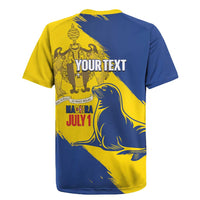 Personalised Maderia Day Rugby Jersey July 1 Monk Seal Grunge Style - Wonder Print Shop