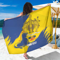 Personalised Maderia Day Sarong July 1 Monk Seal Grunge Style - Wonder Print Shop