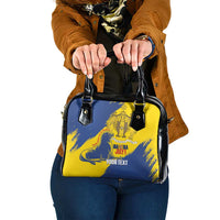 Personalised Maderia Day Shoulder Handbag July 1 Monk Seal Grunge Style - Wonder Print Shop