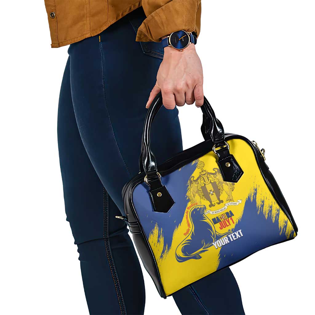 Personalised Maderia Day Shoulder Handbag July 1 Monk Seal Grunge Style - Wonder Print Shop