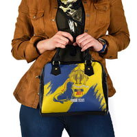 Personalised Maderia Day Shoulder Handbag July 1 Monk Seal Grunge Style - Wonder Print Shop