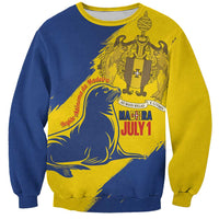 Personalised Maderia Day Sweatshirt July 1 Monk Seal Grunge Style - Wonder Print Shop