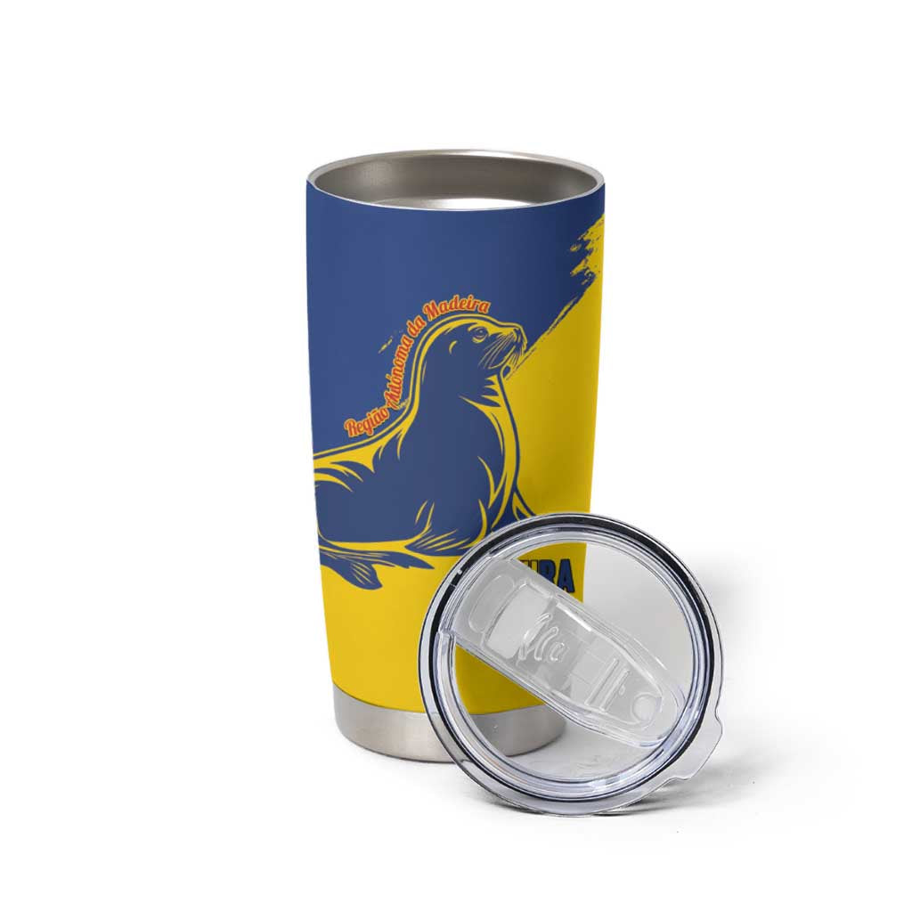 Personalised Maderia Day Tumbler Cup July 1 Monk Seal Grunge Style - Wonder Print Shop