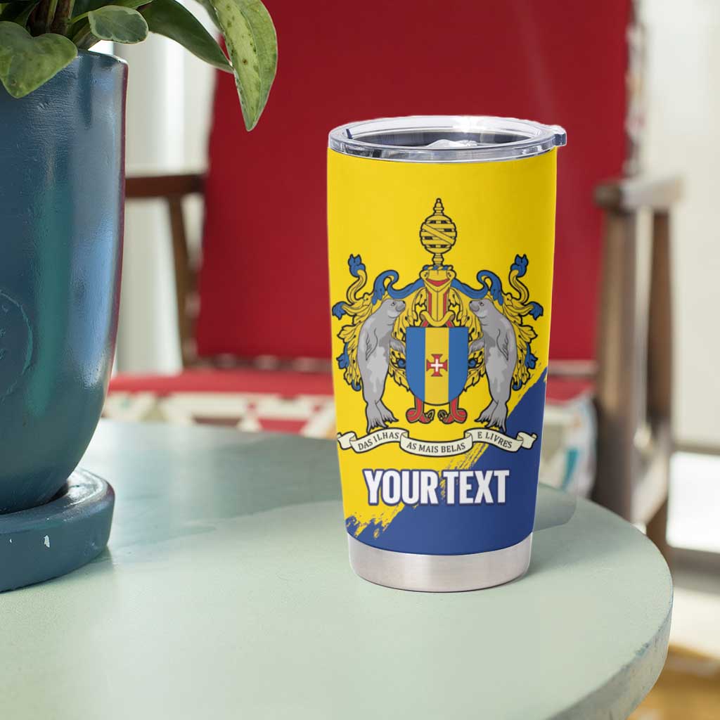 Personalised Maderia Day Tumbler Cup July 1 Monk Seal Grunge Style - Wonder Print Shop