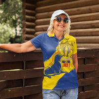 Personalised Maderia Day Women Polo Shirt July 1 Monk Seal Grunge Style - Wonder Print Shop