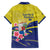 Curacao Flag Day Hawaiian Shirt Felis Dia di Bandera Pink Plumeria - Wonder Print Shop
