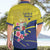 Curacao Flag Day Hawaiian Shirt Felis Dia di Bandera Pink Plumeria - Wonder Print Shop