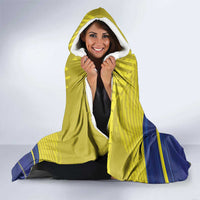 Curacao Flag Day Hooded Blanket Felis Dia di Bandera Pink Plumeria - Wonder Print Shop