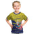 Curacao Flag Day Kid T Shirt Felis Dia di Bandera Pink Plumeria - Wonder Print Shop