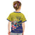 Curacao Flag Day Kid T Shirt Felis Dia di Bandera Pink Plumeria - Wonder Print Shop