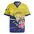 Curacao Flag Day Rugby Jersey Felis Dia di Bandera Pink Plumeria - Wonder Print Shop