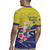 Curacao Flag Day Rugby Jersey Felis Dia di Bandera Pink Plumeria - Wonder Print Shop