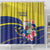 Curacao Flag Day Shower Curtain Felis Dia di Bandera Pink Plumeria - Wonder Print Shop