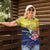 Curacao Flag Day Women Polo Shirt Felis Dia di Bandera Pink Plumeria - Wonder Print Shop