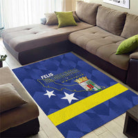 Felis Dia di Bandera Curacao Area Rug Flag Proud - Wonder Print Shop