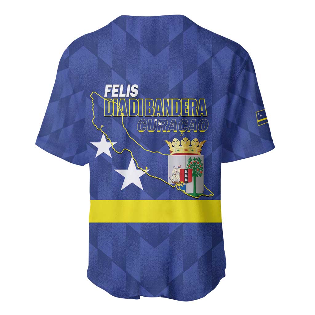 Felis Dia di Bandera Curacao Baseball Jersey Flag Proud - Wonder Print Shop