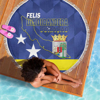 Felis Dia di Bandera Curacao Beach Blanket Flag Proud - Wonder Print Shop
