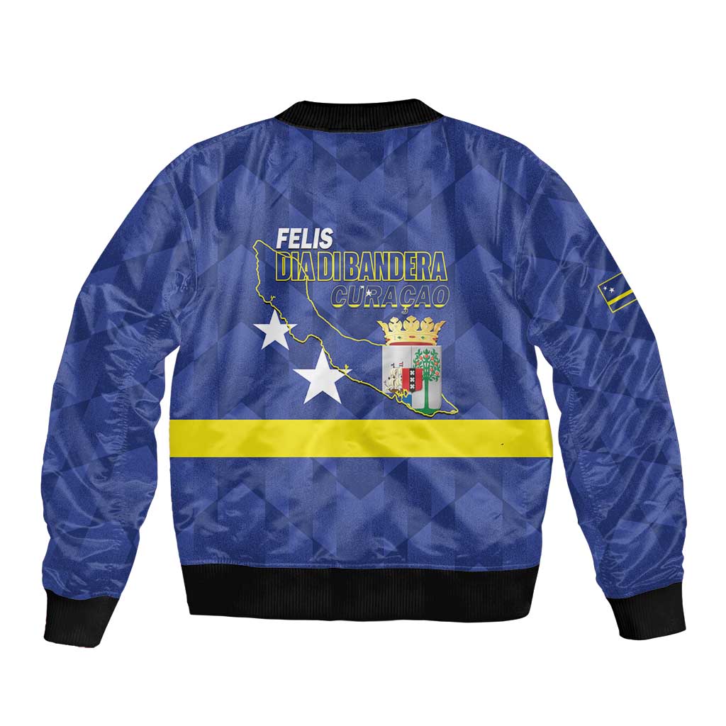 Felis Dia di Bandera Curacao Bomber Jacket Flag Proud - Wonder Print Shop