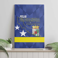 Felis Dia di Bandera Curacao Canvas Wall Art Flag Proud - Wonder Print Shop