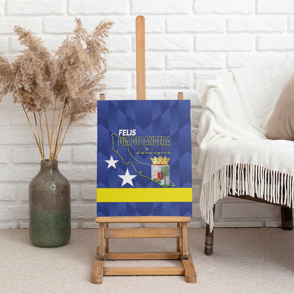Felis Dia di Bandera Curacao Canvas Wall Art Flag Proud - Wonder Print Shop