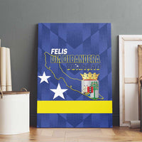 Felis Dia di Bandera Curacao Canvas Wall Art Flag Proud - Wonder Print Shop