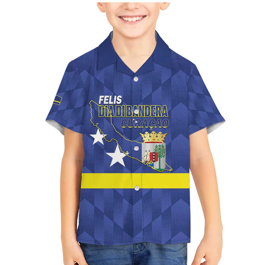 Felis Dia di Bandera Curacao Family Matching Mermaid Dress and Hawaiian Shirt Flag Proud - Wonder Print Shop