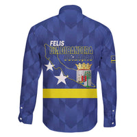 Felis Dia di Bandera Curacao Family Matching Off The Shoulder Long Sleeve Dress and Hawaiian Shirt Flag Proud - Wonder Print Shop