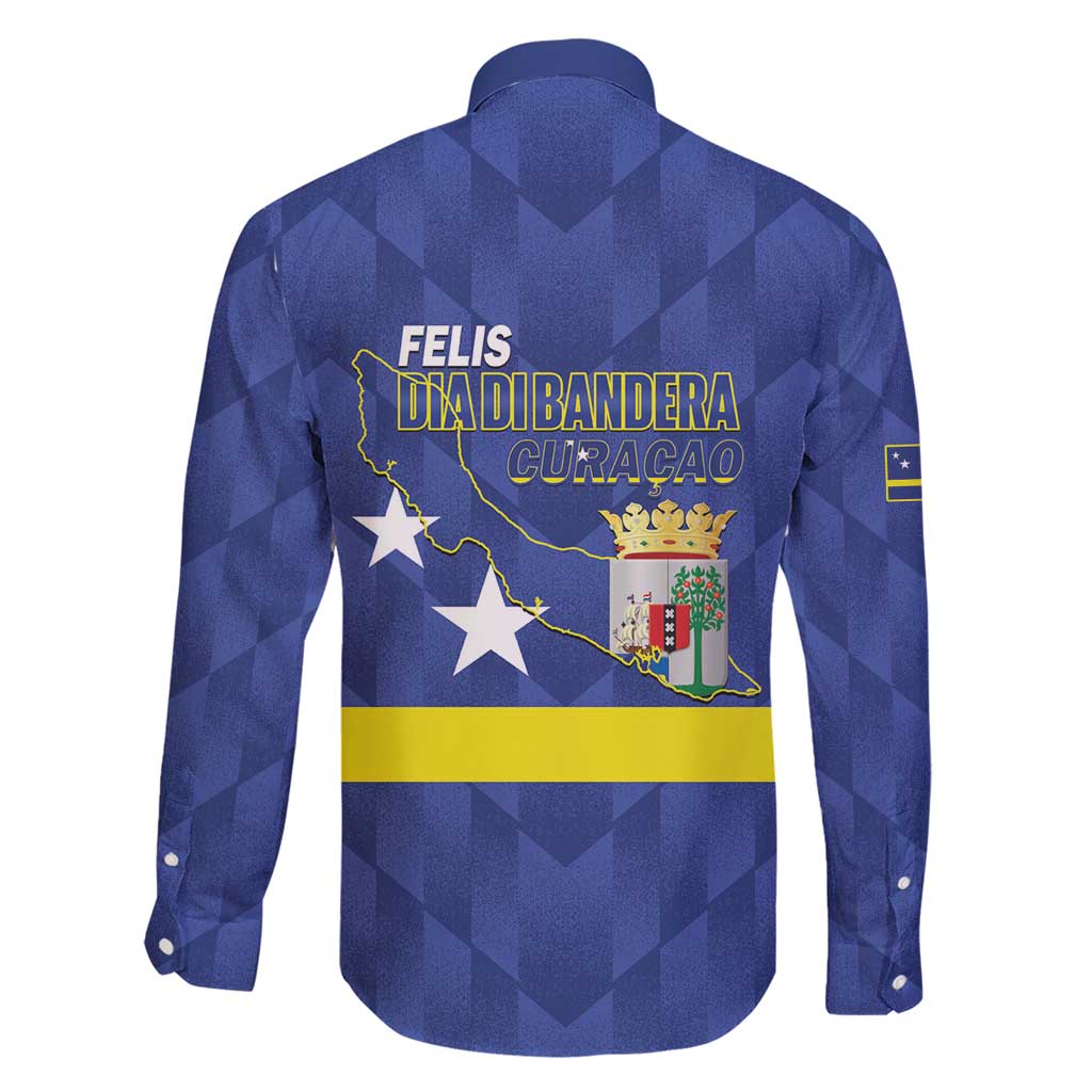 Felis Dia di Bandera Curacao Family Matching Short Sleeve Bodycon Dress and Hawaiian Shirt Flag Proud - Wonder Print Shop