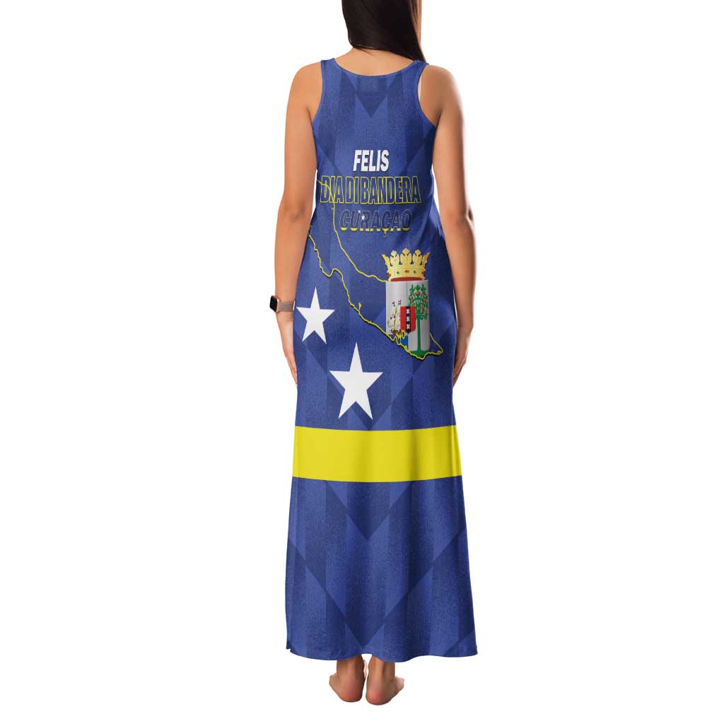 Felis Dia di Bandera Curacao Family Matching Tank Maxi Dress and Hawaiian Shirt Flag Proud - Wonder Print Shop