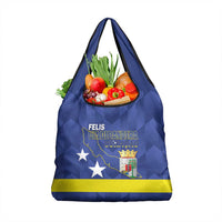 Felis Dia di Bandera Curacao Grocery Bag Flag Proud - Wonder Print Shop