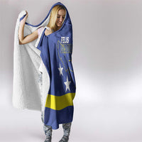 Felis Dia di Bandera Curacao Hooded Blanket Flag Proud - Wonder Print Shop