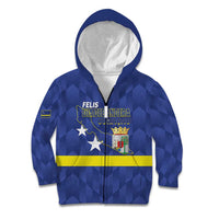 Felis Dia di Bandera Curacao Kid Hoodie Flag Proud - Wonder Print Shop