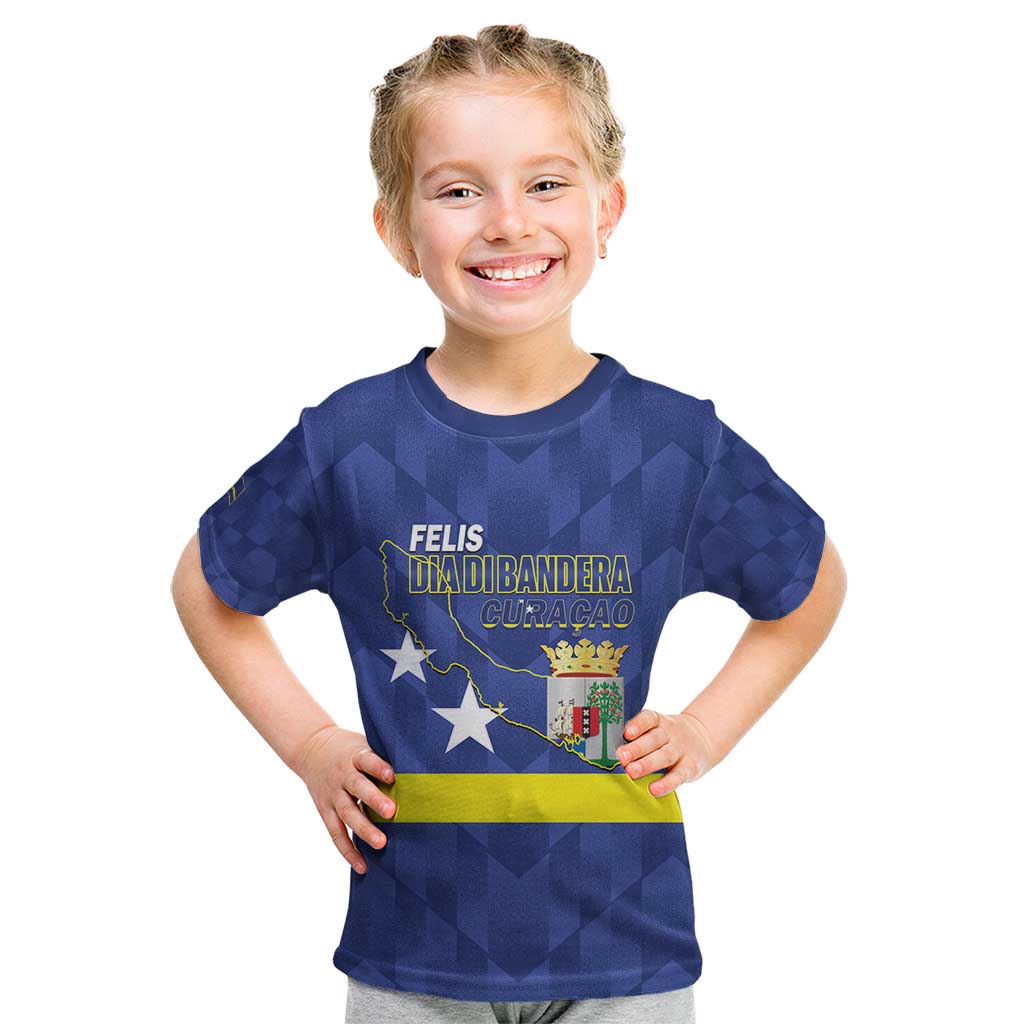 Felis Dia di Bandera Curacao Kid T Shirt Flag Proud - Wonder Print Shop