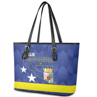 Felis Dia di Bandera Curacao Leather Tote Bag Flag Proud - Wonder Print Shop
